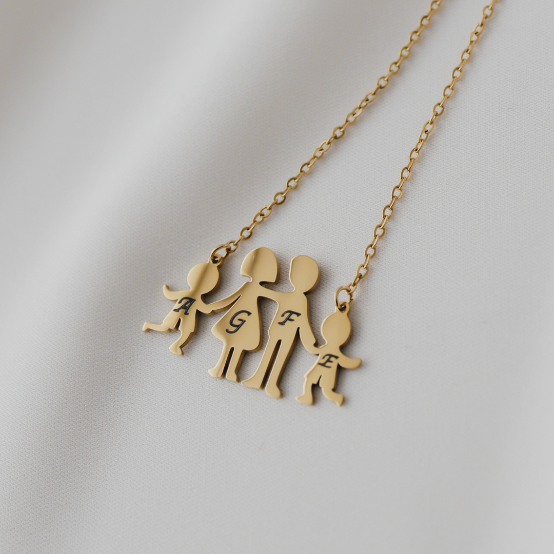 Nido- Collana family mamma papà bambini