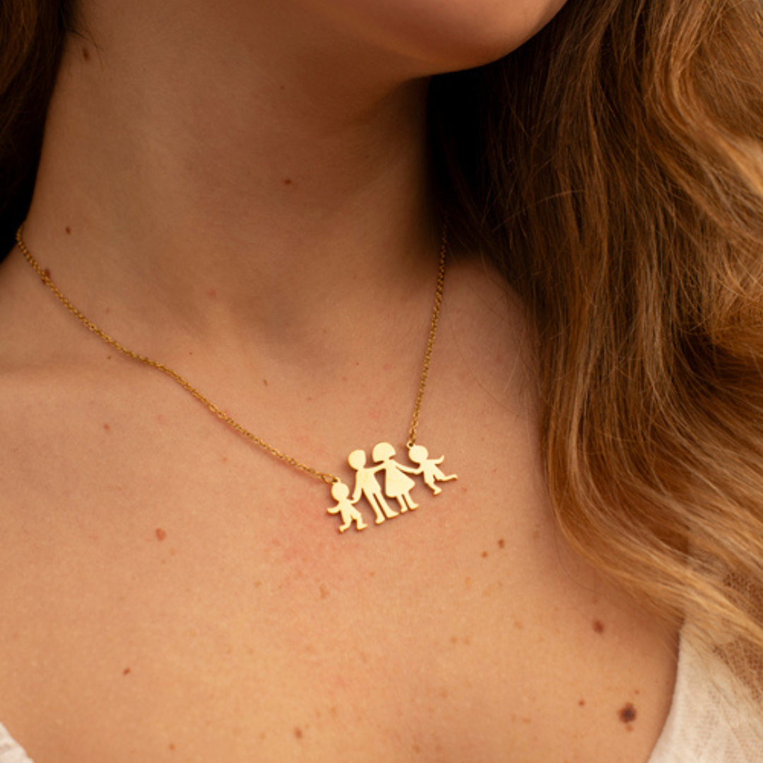 Nido- Collana family mamma papà bambini